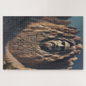 イエス威厳のあるの像:主は私の岩である ジグソーパズル (横)