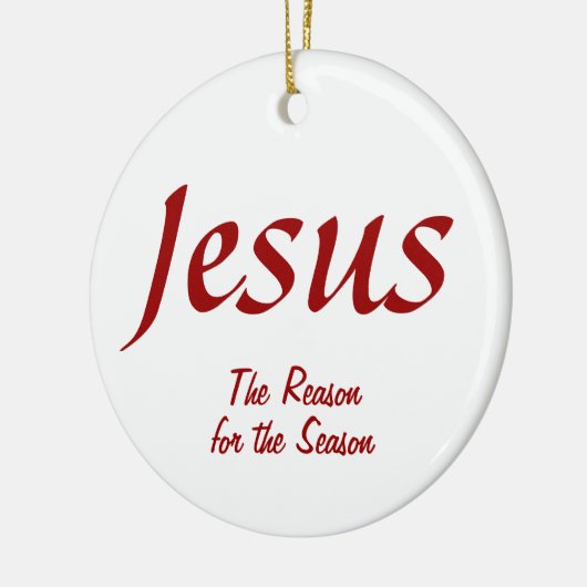 イエス季節の理由 セラミックオーナメント (左)