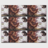 イエス対悪魔 ラッピングペーパー (フラット)