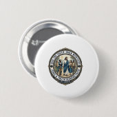 イエス弁証学神学オタクTシャツ信仰ベース 缶バッジ (正面&裏面)