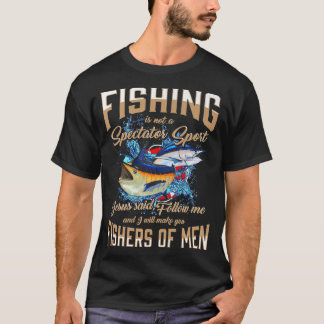 イエス後を追さまキリストの弟子フィッシャー・オブ・メン Tシャツ