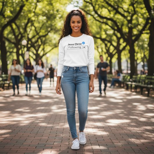 イエス後を追キリストのバイブル信仰Tシャツ Tシャツ