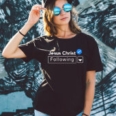 イエス後を追キリストのバイブル信仰Tシャツ Tシャツ