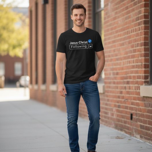 イエス後を追キリスト信教クリスチャン Tシャツ