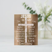 イエス感動的は私の全てである – クリスチャン ポストカード (スタンド正面)