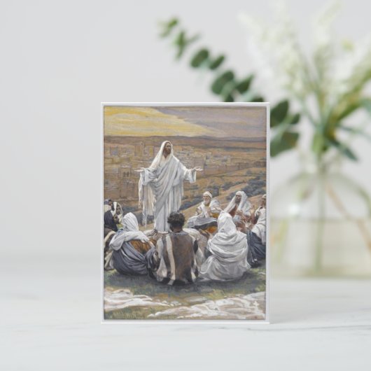 イエス感動的バイブル信仰は愛を願う ポストカード (スタンド正面)