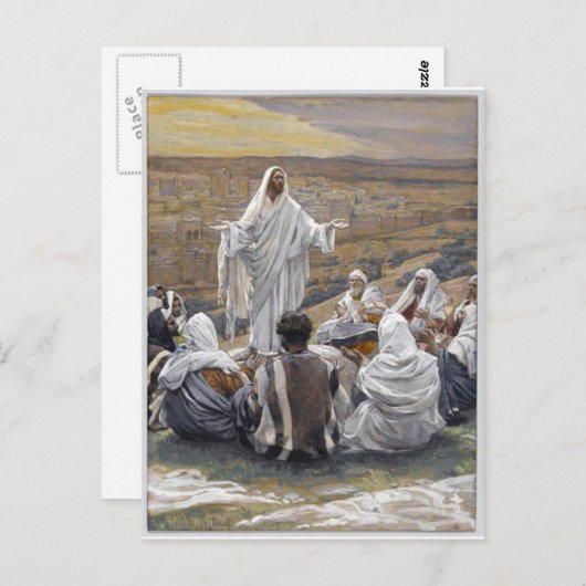 イエス感動的バイブル信仰は愛を願う ポストカード (正面/裏面)