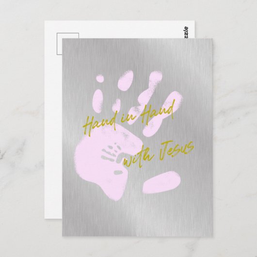 イエス感動的様と手に入れたキリスト教徒 ポストカード (正面/裏面)