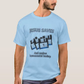イエス救とバックアップ Tシャツ (正面)
