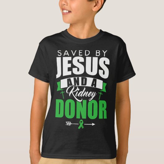 イエス救と腎臓臓臓臓臓臓臓臓臓臓移植による Tシャツ (正面)