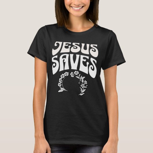 イエス救の救いのメッセージChristian Faith R Tシャツ (正面)