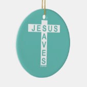 イエス救はシャツを使う セラミックオーナメント (右)