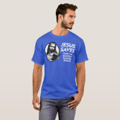 イエス救は、図書館の本をチェックして Tシャツ (正面フル)