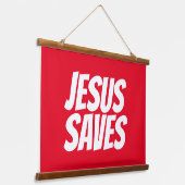 イエス救クリシぶら下がったタンのタペストリー 吊り下げ型タペストリー (傾斜あり)