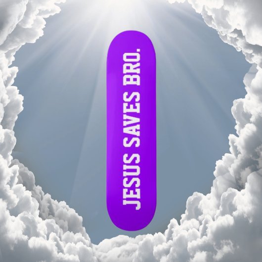 イエス救兄弟。ネオンパープルスケートボード スケートボード