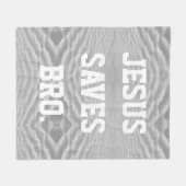 イエス救兄弟。 フリースブランケット (正面(横))