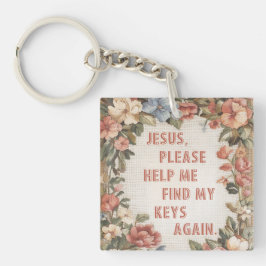 イエス救済よまた私の鍵を見つけおもしろいて キーホルダー
