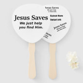 イエス救 – 彼を見救済つけるだけだ ハンドファン (正面&裏面)