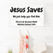 イエス救 – 彼を見救済つけるだけだ 横断幕 (インサイチュ)