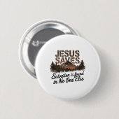イエス救 – 救いは他のタンクTop_で見つかる 缶バッジ (正面&裏面)