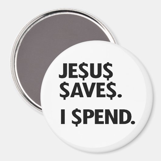 イエス救 – 私は過ごす マグネット (正面/裏面)