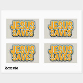 イエス救 長方形シール (シート)