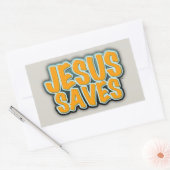 イエス救 長方形シール (封筒)