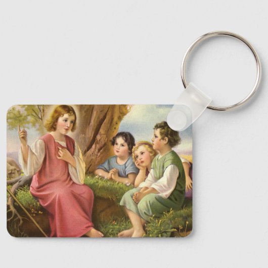 イエス教えキリストの子供たち，ヴィンテージ宗教 キーホルダー (正面)