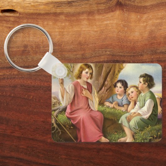 イエス教えキリストの子供たち，ヴィンテージ宗教 キーホルダー (裏面)