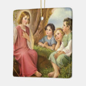 イエス教えキリストの子供たち,ヴィンテージ宗教 セラミックオーナメント (左)