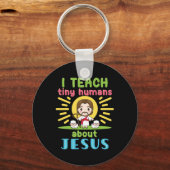 イエス教えクリスチャンについて私は小さな人間 キーホルダー (正面)