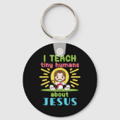 イエス教えクリスチャンについて私は小さな人間 キーホルダー (裏面)