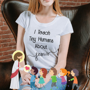 イエス教え教会について小さな人間 Tシャツ