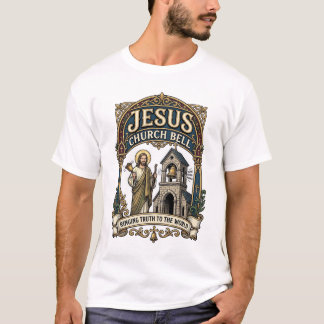 イエス教会のベル イエス教会のベル キリスト教の信仰 Tシャツ