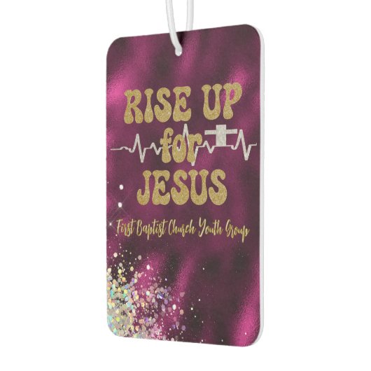 イエス教会または青年団のために立ち上がる カーエアーフレッシュナー (左)