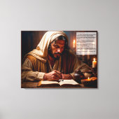 イエス書様は人生の書に書かれている キャンバスプリント (正面)