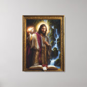 イエス書様は人生の書に書かれている キャンバスプリント (正面)