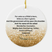 イエス最高のギフト全オーナメント セラミックオーナメント (裏面)