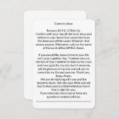 イエス来さま救い祈りの言葉カード 出欠カード (正面/裏面)