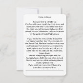 イエス来さま救い祈りの言葉カード 出欠カード (正面)