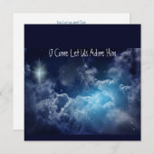 イエス来のクリスマスの休日C シーズンカード (正面/裏面)