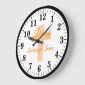 イエス来の近く ラージ壁時計 (傾斜)