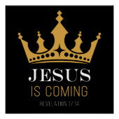 イエス来はイエスだ – 黙示録17:14キリスト教信仰 ポスター (正面)