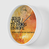 イエス来は希望を持って来た 壁時計 (傾斜)