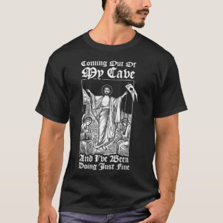 イエス来は私の洞窟から出てイエス・クリスチャン・イエス Tシャツ