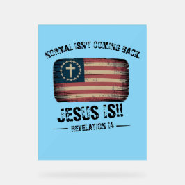 イエス来様の背中 アクリルサイン