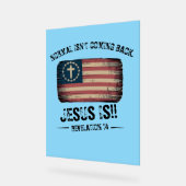 イエス来様の背中 アクリルサイン (傾斜)