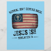 イエス来様の背中 チラシ (正面)