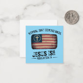 イエス来様の背中 ノートカード (正面/裏面インサイチュ)