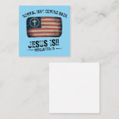 イエス来様の背中 ノートカード (正面/裏面)